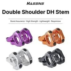 HASSNS MTB Haste DH-Específica De Ombro Dupla 31.8mm Potência Da Bicicleta/AM/FR Downhill Guiador Mesa Ciclismo