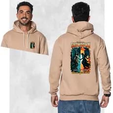 Moletom Canguru Estampado StreetWear Confortável Showdow