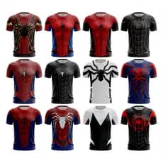 Camisa Camiseta Traje 3D Homem Aranha Dryfit Premium  com proteção uv Super Heróis  Adulto Infantil