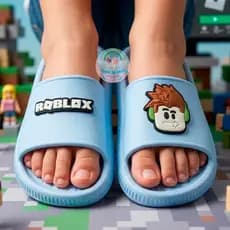 Chinelo Slide Meninos e Meninas do 27/28 ao 41/42 Leve Confortável Dia a dia Escola Passeio Roblox