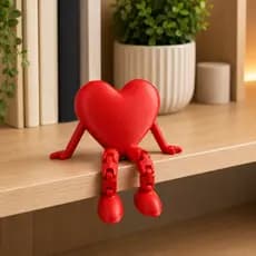 Coração Decorativo Articulado Moderno Enfeite Criativo Mesa Estante