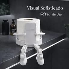 Suporte Papel Higiênico Diferente Criativo Banheiro Moderno Luxo Decoração