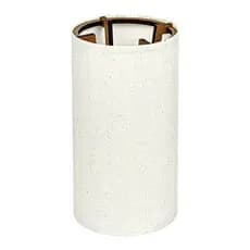 Cúpula Em Tecido Rústica 12x24 Cm De Abajur Lustre Luminária Estrutura MDF Redonda Decoração