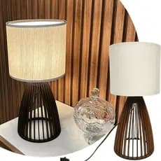 Abajur de mesa luminária Sile 41 cm para decoração quarto cabeceira de cama bivolt fiação 1,5 metros