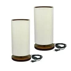 Kit Abajur Decoração De Casa Moderna Deli 29 cm Quartos Sala Escritório MDF | 110/220V Bivolt