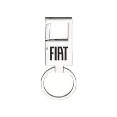 Chaveiro Para Fiat Mosquetão Metal Espelhado - E