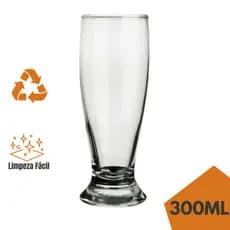 Kit 02 Copo Cerveja Tulipa Chopp Vidro Resistente 300ml