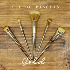 KIT DE PINCÉIS GOLD COM 4 UNIDADES - PLAYBOY