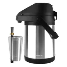 Kit Completo Chacal Tereré - Garrafa Térmica 2,5L + Cuia e Bomba Inox!