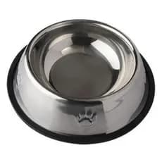 Comedouro Pet Aço Inox Fluffie Médio 21,5cm Resistente