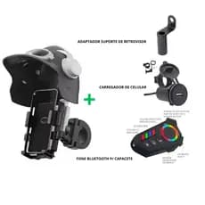 Suporte de Celular Para Moto ou Bike Modelo Mini Capacete Contra Sol e Chuva