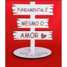 15 lembrancinhas casamento plaquinha mdf branco