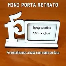 Kit 20 centro de mesa lembrancinha  aniversário lembrança 15 anos debutante miniporta retrato mdf branco