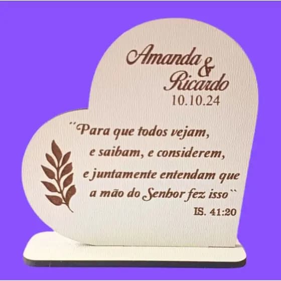 15 lembrancinhas mdf branco personalizadas