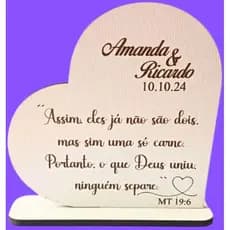 10 lembrancinhas casamento noivado mdf 10cm