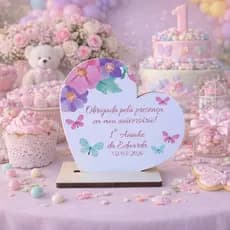 Lembrancinha Aniversário Borboleta Jardim Encantado Menina Personalizada