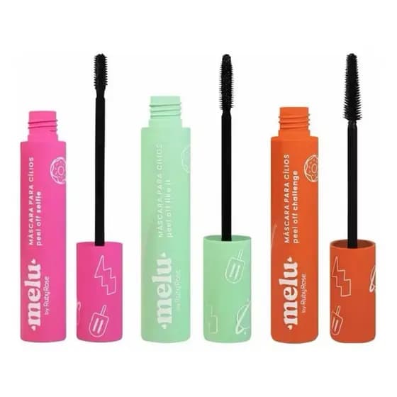 Mascara De Cilios Melu Ruby Rose Rimel Peel Off Alta Fixação