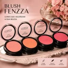 Blush Compacto Fenzza Faces - Super Fininho e Ultra Pigmentado