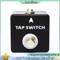 Pedal De Efeito Torneira Tempo Interruptor 1/4 " Footswitch Guitarra Única Atraso Metal Completo
