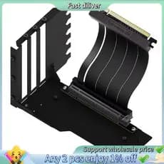 Kit De Suporte De Placa Gráfica Vertical 15cm PCI-E 4.0 X16 Riser Cabo De Vídeo GPU Preto