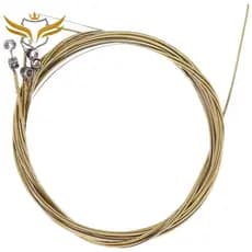 6 Pcs Substituição De Cordas De Aço Para Violão Acústico Novo Silver + Brass
