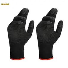 2Pcs Luvas De Jogo Para PUBG Manga De Dedo Não Arranhões Sensível Jogos Com Polegar