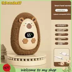 Aquecedor Elétrico De Bolsos Mini De Mãos USB Recarregável Inteligente Digital Portátil Para Viagens Ao Ar Livre De Inve