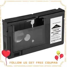 Adaptador De Cassete VHS-C Para Câmeras De Vídeo SVHS JVC RCA Panasonic Motorizado Não 8mm/MiniDV/Hi8 Fácil Instalação De Usar