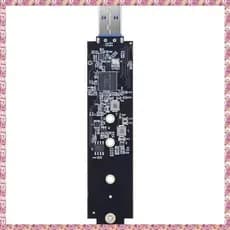 (Zsqa) M . Adaptador 2 SATA NVMe SSD Para USB 3.1 , Placa Conversora Externa PCI-E-Gen 2 PCIe Tipo A