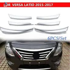 Guarnição Da Tampa Do Pára-Choques Grade Frontal Carro Para Nissan Versa Latio Almera 15-17