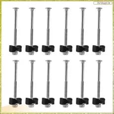 [L E Q N] Kits De Parafusos Trampolim , 12Pcs De Aço Galvanizado Acessórios De Fixação Para Substituição Da Montagem Do