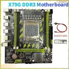 [Leqn] Kit De Placa-Mãe Para Jogos X79G DDR3 LGA2011 4XDDR3 RECC Slots M . 2 NVME PCI-E X16 SATA3.0 X79 De Mesa