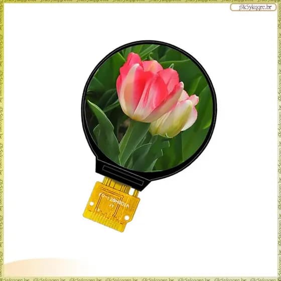 [Lan] 1 Peça 1.28 Polegadas Ips LCD Display Colorful Redondo 240x240 PCB HD GC9A01 Driver