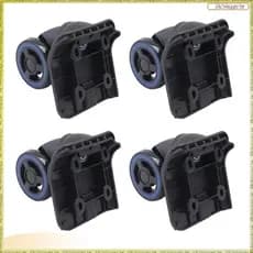 [Elqn] 4 Unidades De Rodas De Bagagem Mala Kit De Reparo De Hardware De Rolo De Fileira Dupla Resistentes 360 ° Rodízios