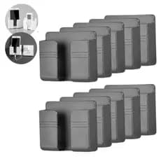 kit 10 Suporte De Parede Para Celular Controle Plástico Cinza