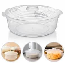 Panela De Microondas Para Arroz Legumes Pipoca Vapor 2L