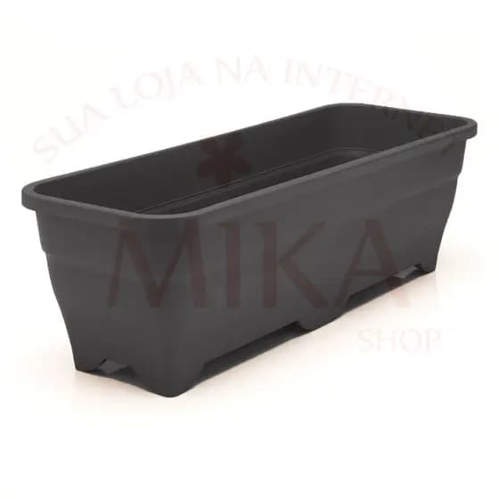 Kit 10 Vaso Jardineira Floreira Plástico Jardim Vertical 47 cm de 8 Litros Para Decoração de Casa