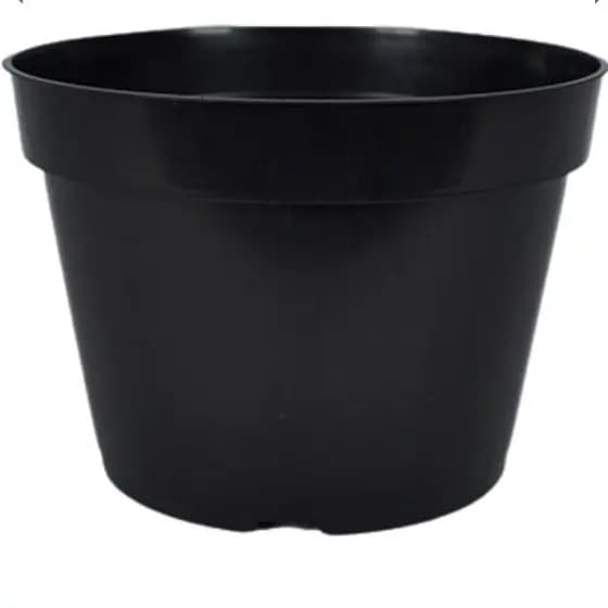 kit 250 Vasos Pote 11 na Cor Preta para Suculentas Mudas Hortaliças e Temperos