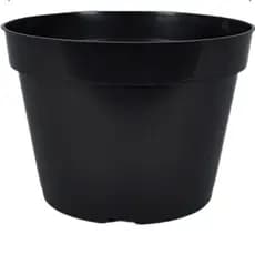 kit 250 Vasos Pote 11 na Cor Preta para Suculentas Mudas Hortaliças e Temperos