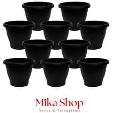 30 Vasos Plastico Pote 17 de 2,3 Litros Para Suculentas, Cactos e Plantas em Geral
