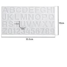 Molde de Silicone Alfabeto Para Produtos de Resina