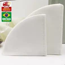 100 Filtro de Papel para Coador de Café Tamanho 102 Kit 100 pçs