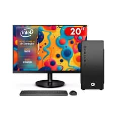 Computador Completo 2Eletro Fast Intel Core i5, 16GB, SSD 256GB, Bivolt, Monitor 20" LED CD2E-0113FA