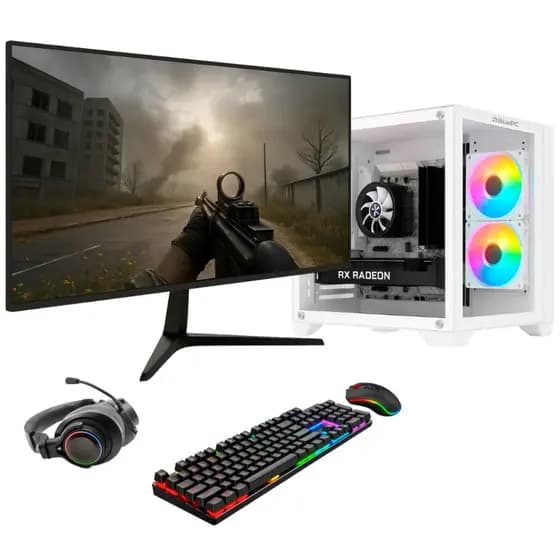 PC Gamer BluePC FRAG, Intel Core i5 14400F, RX 580 8GB, 16GB, SSD 512GB, Monitor 23"- PGBP-FRA164
