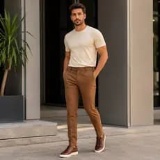 Calça Alfaiataria Masculina Social Slim Premium Bolso Faca Esporte Fino Casual Trabalho Preta Marrom Azul Marinho