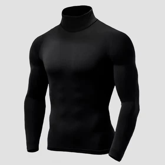 Camiseta Segunda Pele Proteção Uv Gola Alta Thermo Premium a pronta entrega