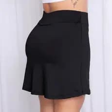 Short Saia Fitness Academia Beach Tennis 2 Bolsos Uv50+