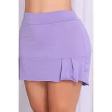 Short Saia Fitness Academia Beach Tennis 2 Bolsos Uv50+ prega