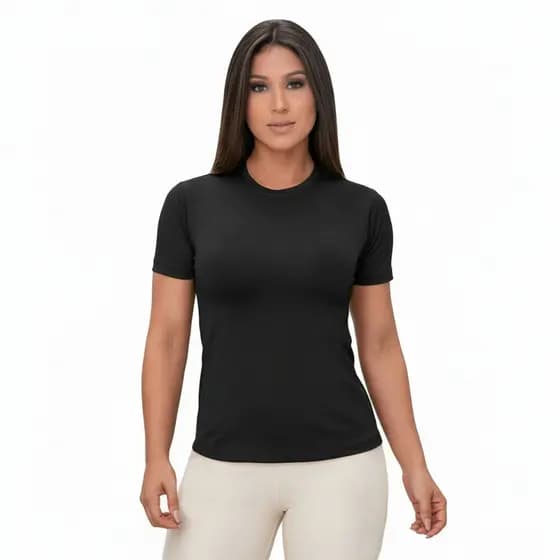 Camiseta Feminina Manga Curta Proteção Uv 50+ Extreme Premium