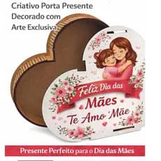 Caixa Laço Coração Personalizada,  dia das mães, Datas Comemorativas, aniversário, , convite de padrinhos de casamento